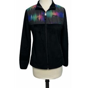 Fila‎ Sport Fleece Warm Up Graphic Jacket Black XS